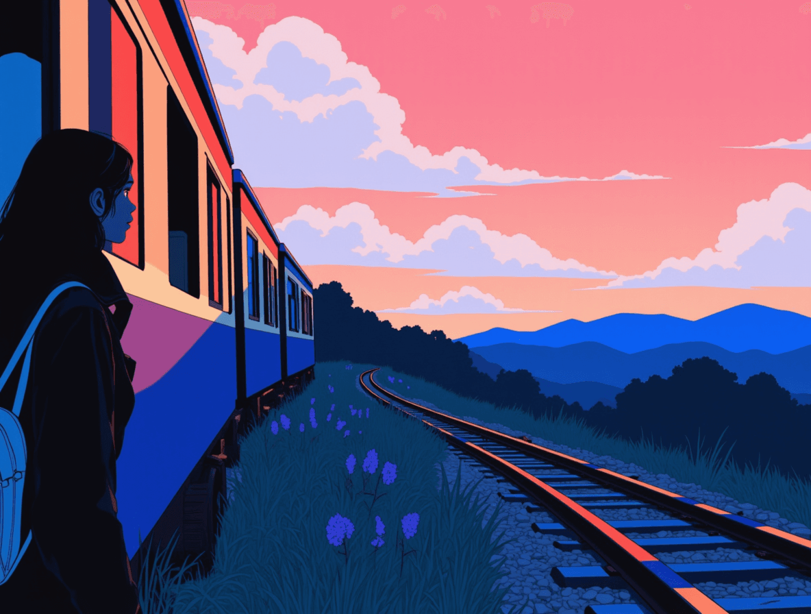 Passing Train - ambient relaxation illustration
