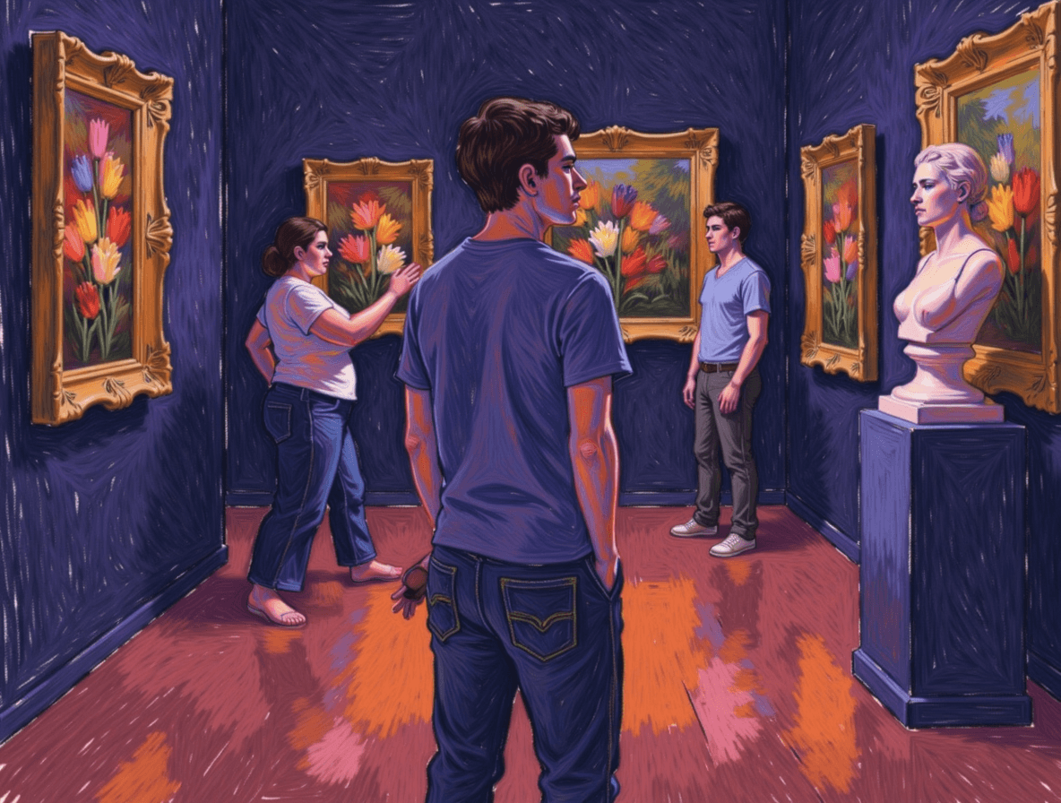 Brushstroke Blush - Audio story illustration