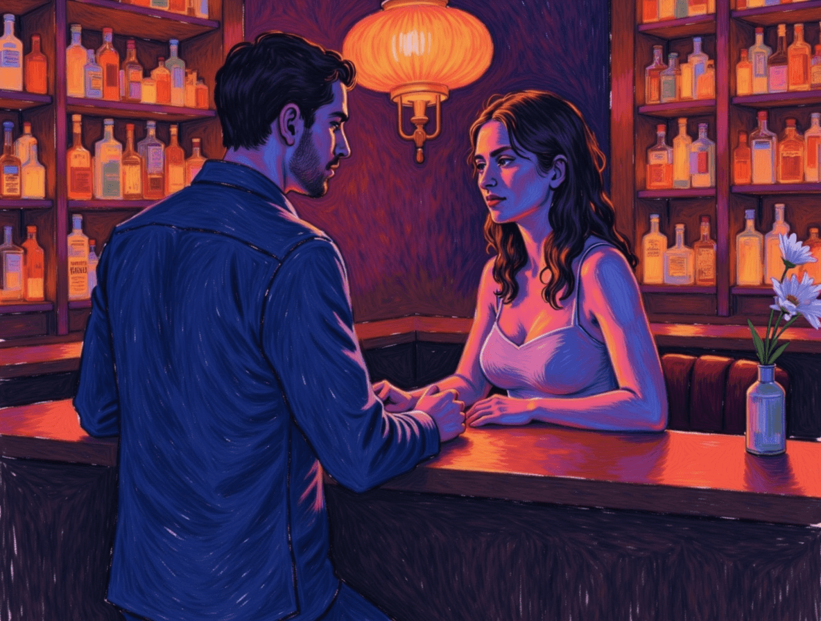 Last Call Bartender Tryst - Audio story illustration