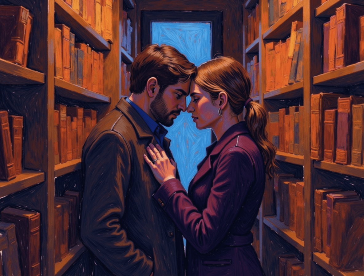 Librarian's Forbidden Stack Whispers - Audio story illustration