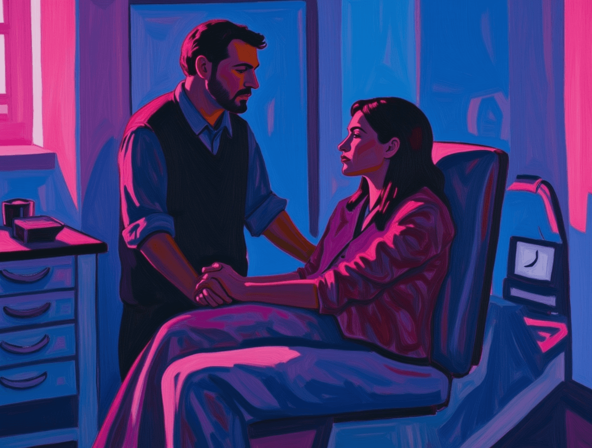 The Doctor's Commanding Examination - Audio story illustration