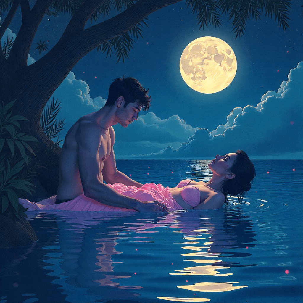 Une nuit d'intimité - Audio story illustration