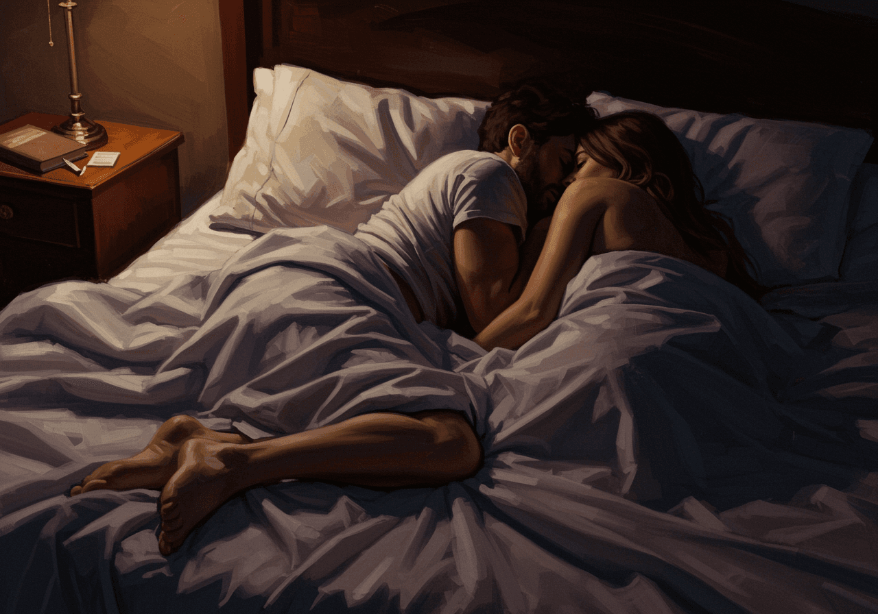 Midnight Intimate Awakening - Audio story illustration