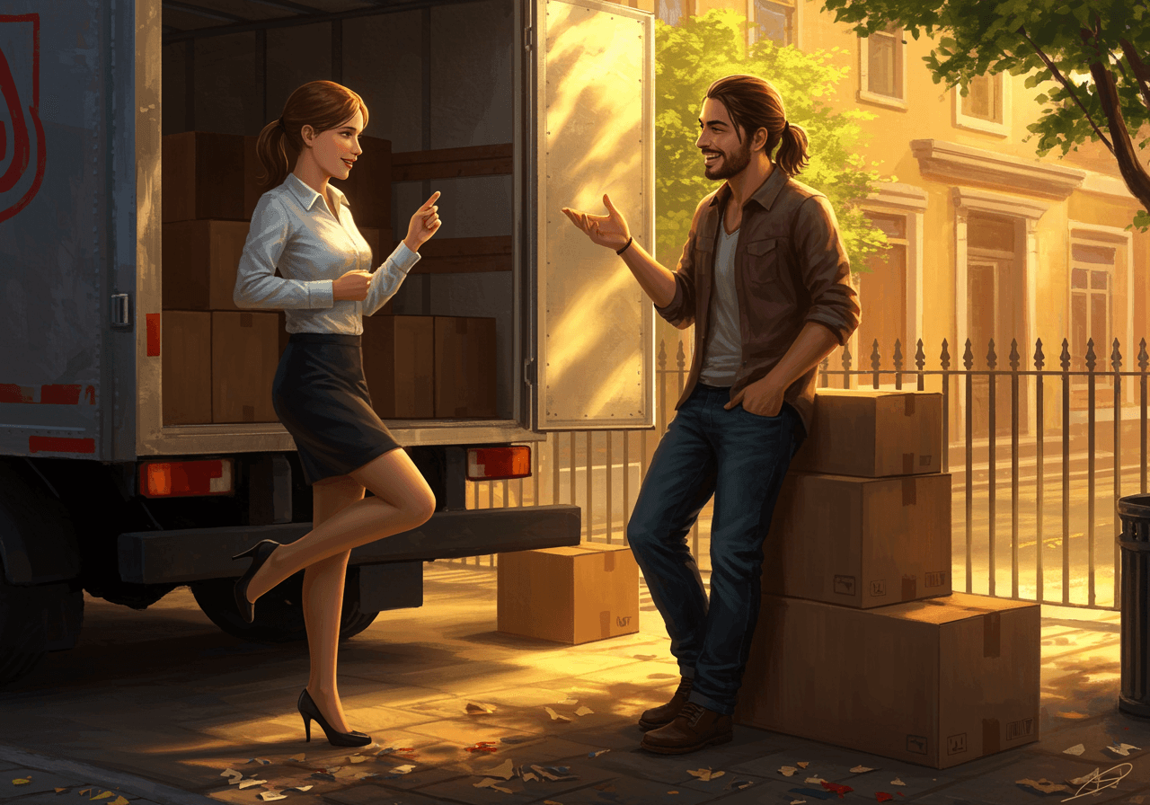 Unexpected Delivery Desire - Audio story illustration