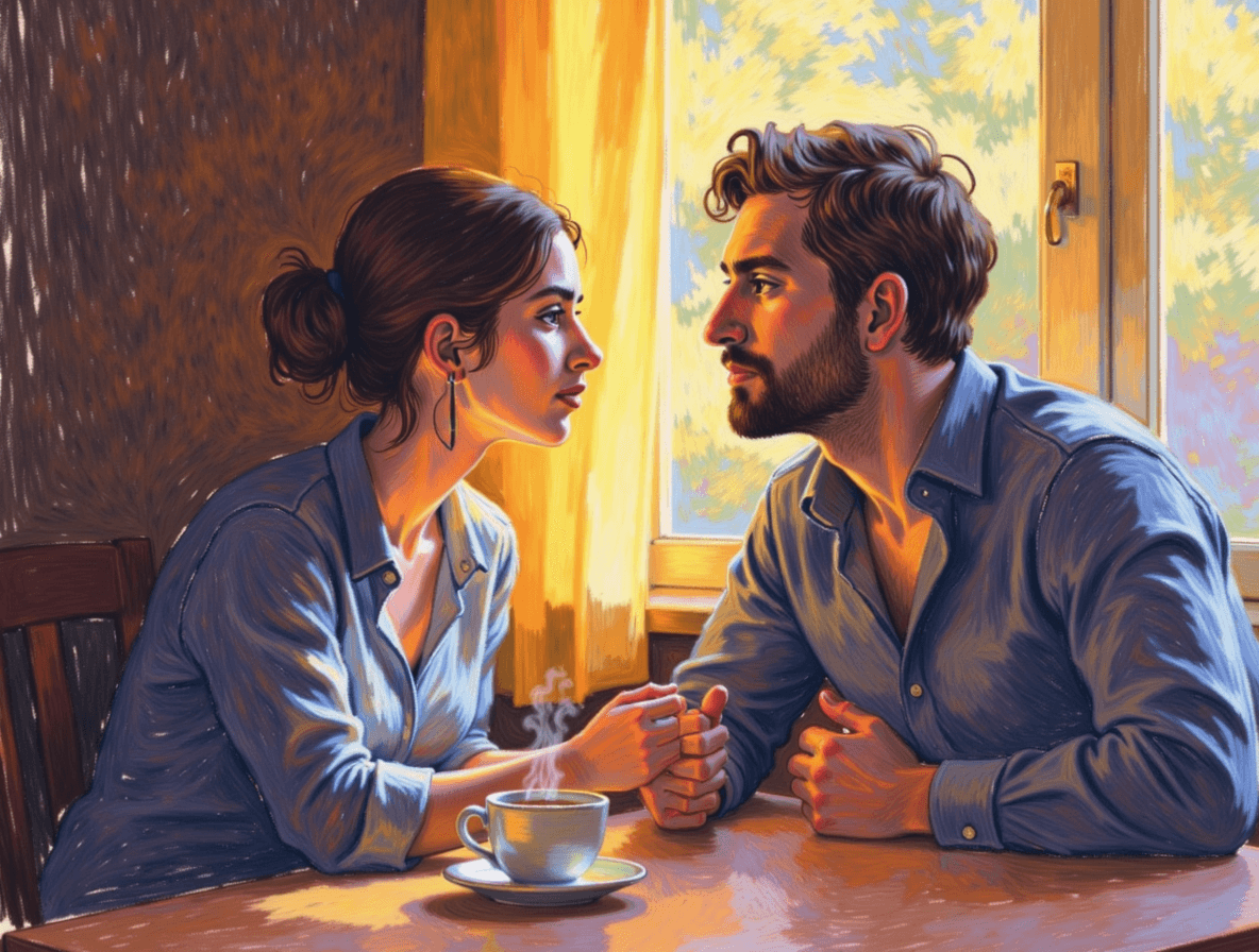 Latte Flirts at Cozy Counter - Audio story illustration