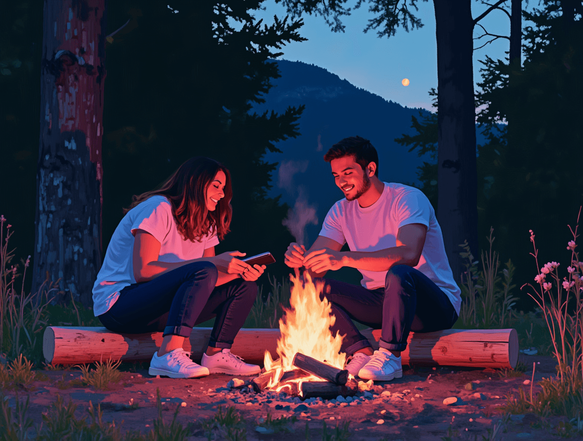 Mike's Starlit Campfire Confessions - Audio story illustration