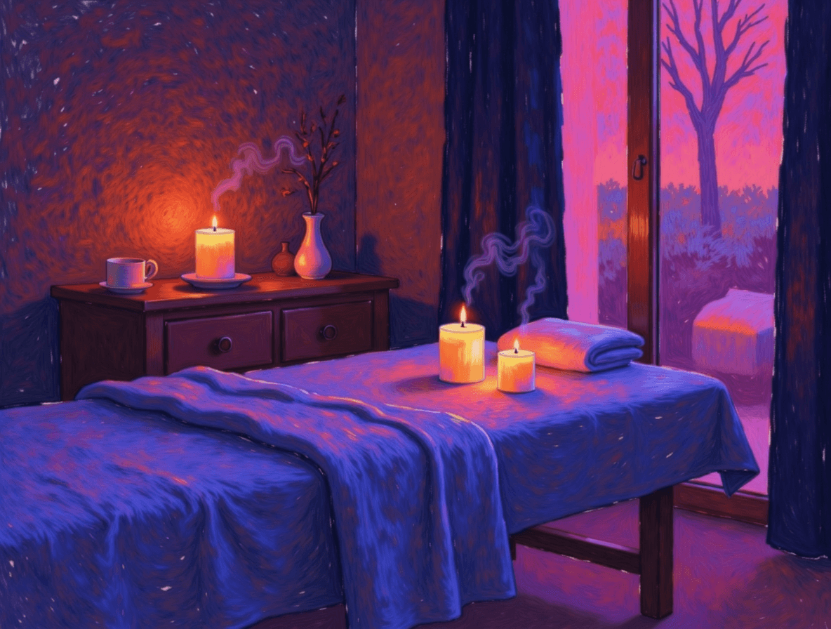 Massage Melts to Suite Affection - Audio story illustration