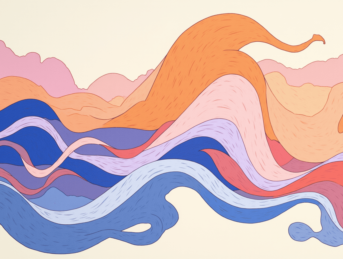 Paper Traces - Relaxation story illustration