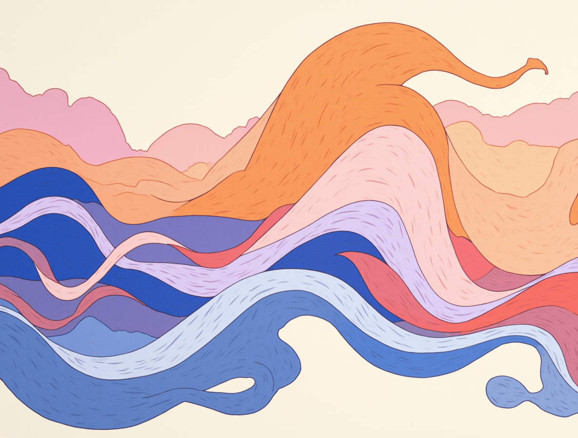 Paper Traces - Relaxation story illustration