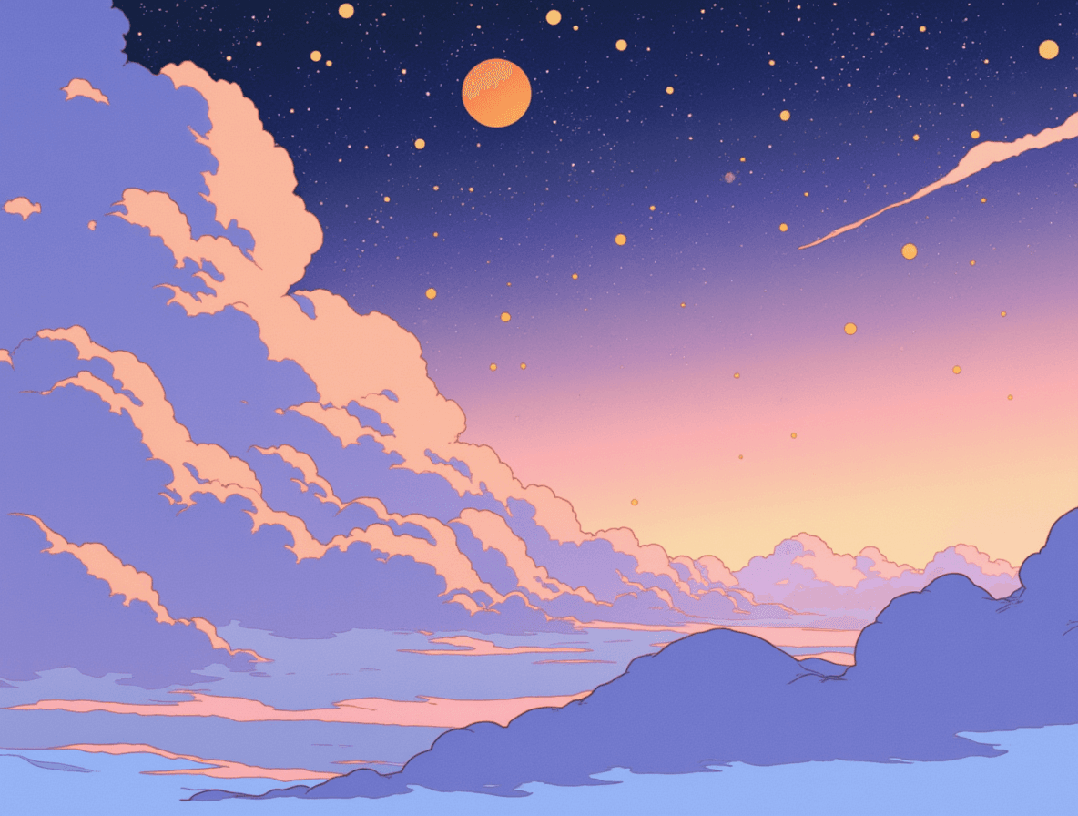 Lullaby Night - Relaxation story illustration